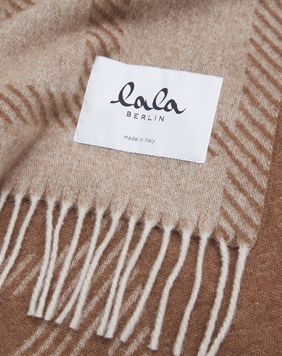 Lala Berlin - Svea Halstørklæde - Brown/Beige